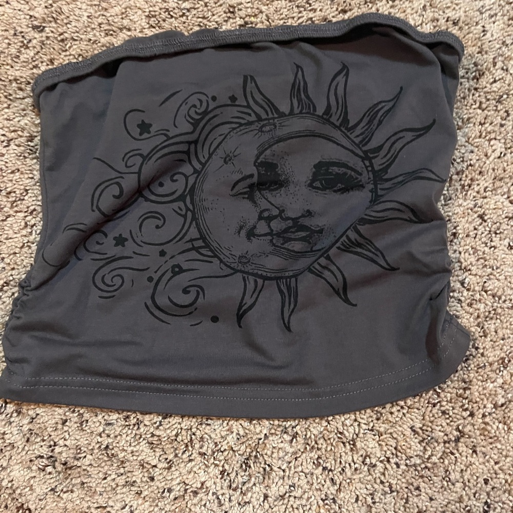 ROMWE Charcoal Tube Top